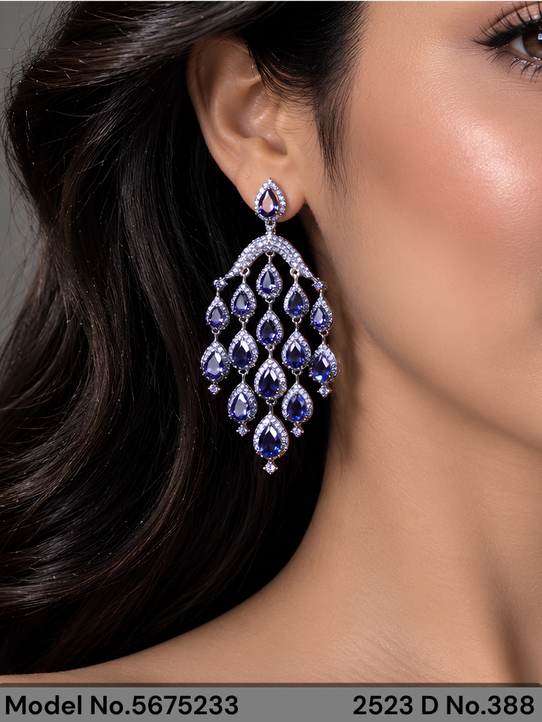 Vittoria Reale Micro-Pavé Grand Chandelier Earrings