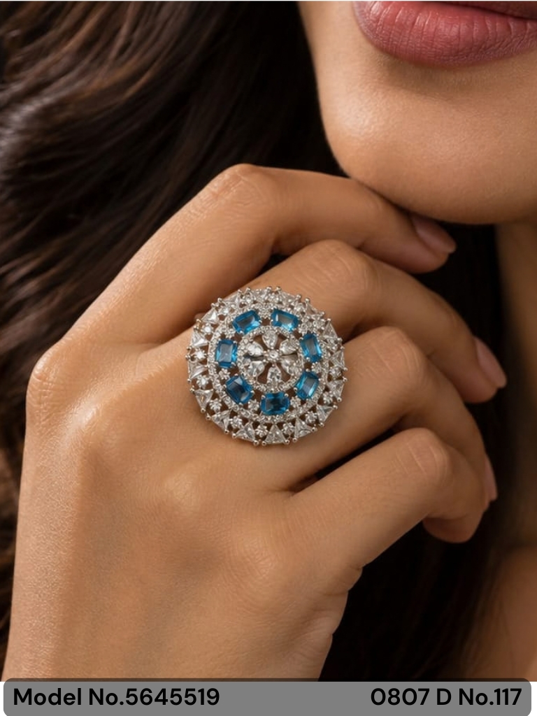 Splendore Cushion-Cut Halo Cocktail Ring